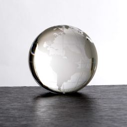 World Globe with Flat