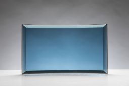 Curved 6" x 4" x 3/16" Blue