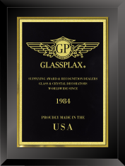 8" x 10" Classic Black Plaque