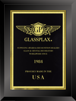 8" x 10" Classic Black Plaque