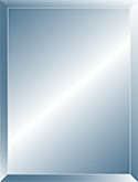 Blue Mirror - Glass Only
