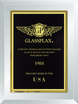 6" x 8" Clear Glass Plaque