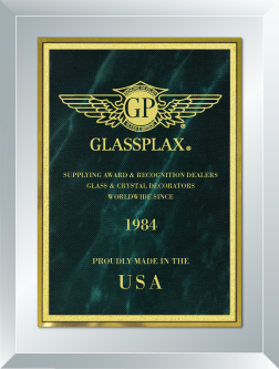6" x 8" Clear Mirror Plaque