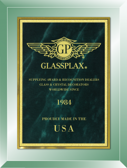6" x 8" Emerald Mirror Plaque