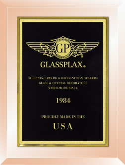 6" x 8" Gold Mirror Plaque