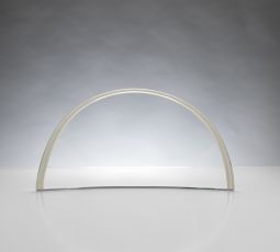 Ogee Cresent 8" x 3-7/8" x 3/8" Crystal Clear