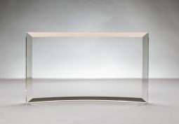 Curved 9" x 5" x 3/8" Crystal Clear