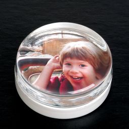 Round Paperweight with Photo Insert