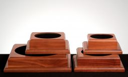 Walnut Base 4" Felt Insert